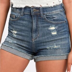 Zara Distressed Denim Shorts 4